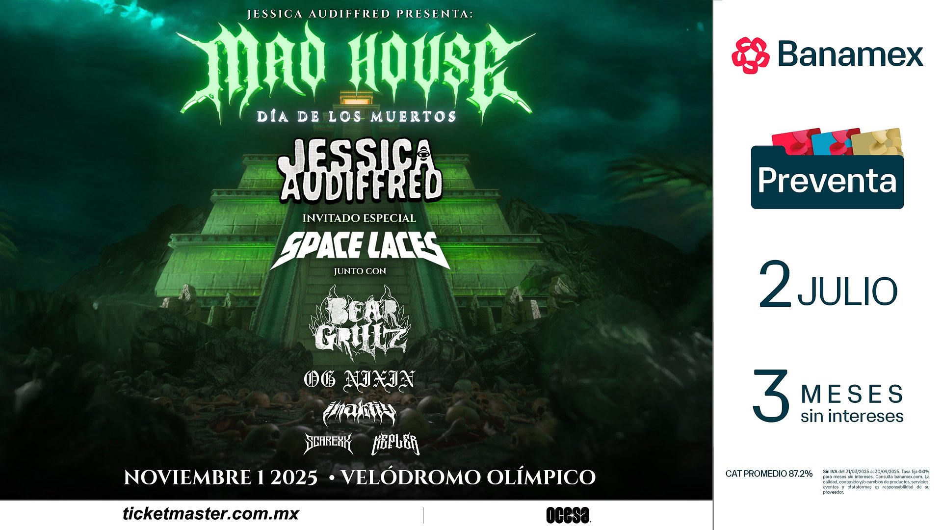 Jessica Audiffred presenta MAD HOUSE: DÍA DE LOS MUERTOS