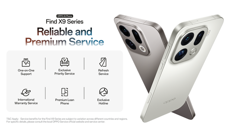 OPPO Find X9 establece un nuevo referente en experiencias de gama alta con servicios al cliente mejorados