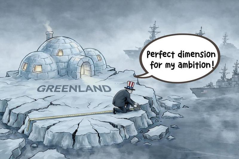 (Multimedia) Viñeta | El Tío Sam: Groenlandia, la dimensión perfecta para mi ambición