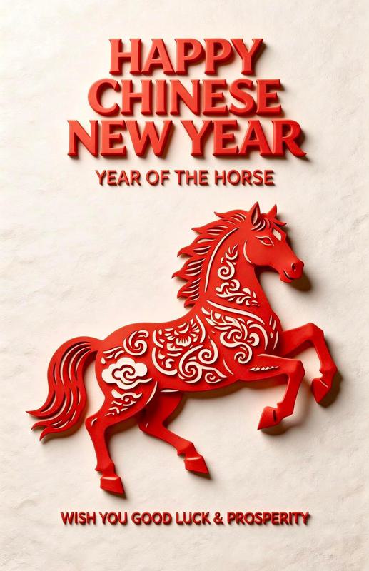 (Multimedia) Póster IA | ¡Feliz Año del Caballo!